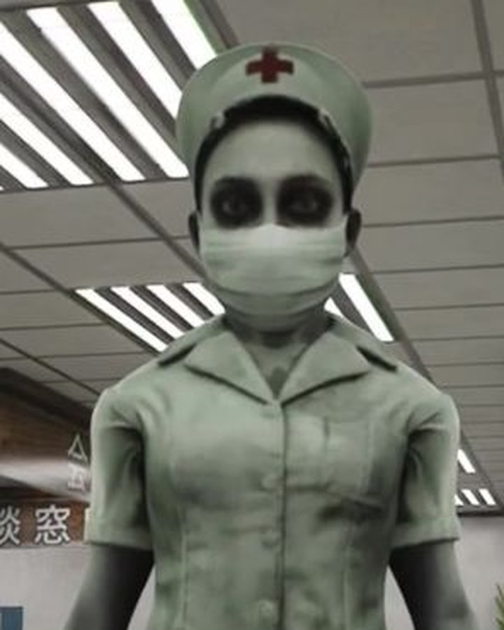 閉鎖病棟713 - 患者相談窓口の前に立つ主任看護師の桐谷。713を番号で呼び続ける人物 | Fortnite 日本ホラー | PIXEL PROMO